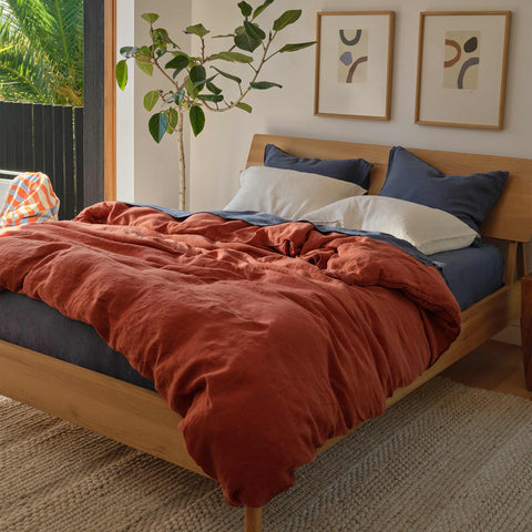 Washed Linen Core Sheet Set