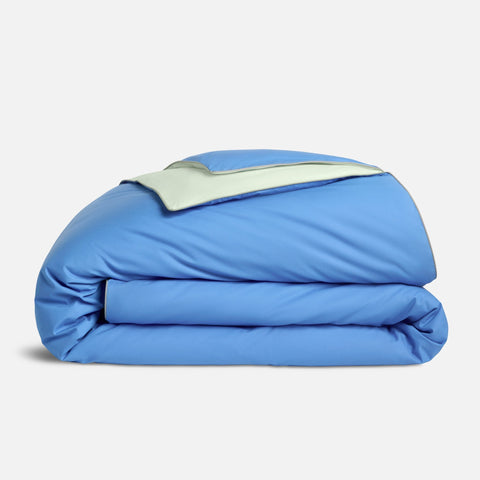 Piped Classic Percale Duvet Cover