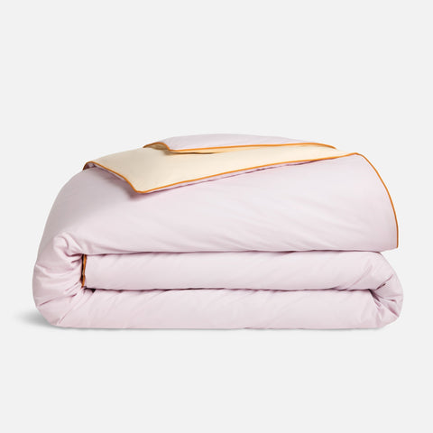Piped Classic Percale Duvet Cover