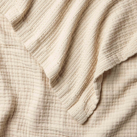 Lightweight Textured Throw Blanket