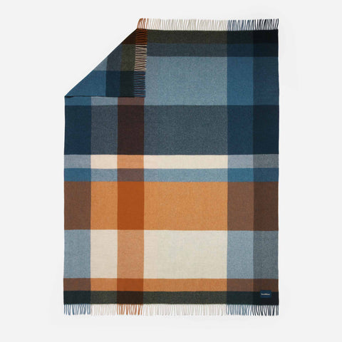 Modern Check Lambswool Throw Blanket