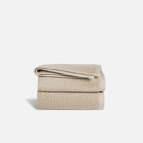 Organic Ribbed Hand Towels