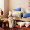 Woven Stripe Lumbar Pillow Cover